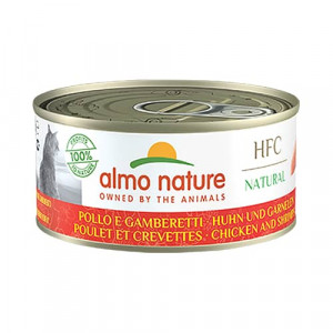 Almo Nature Cat HFC Chicken & Shrimps konservi kaķiem Vista, garneles 150g